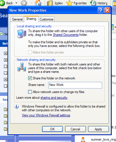Windows Vista Xp Share