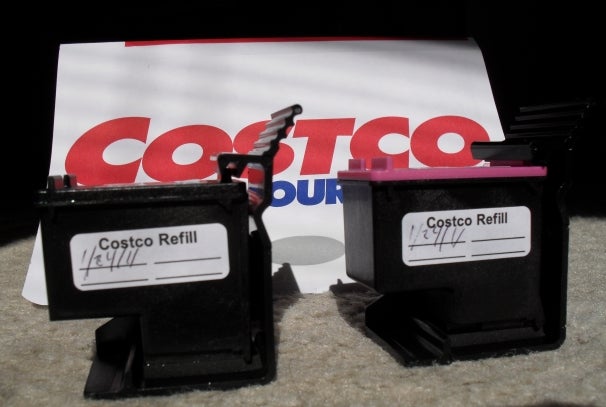 Costco refilled ink cartridges