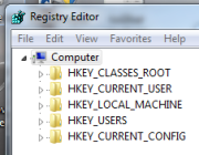 Using the built-in Registry Editor.
