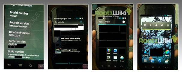 Leaked Android Ice Cream Sandwich OS Photos: Droid Green Turns Blue?