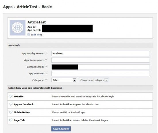 Building a Facebook page with iframes 