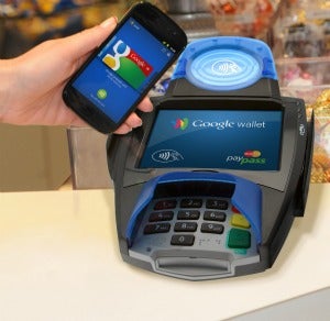 A Google Wallet - PayPass reader transaction.