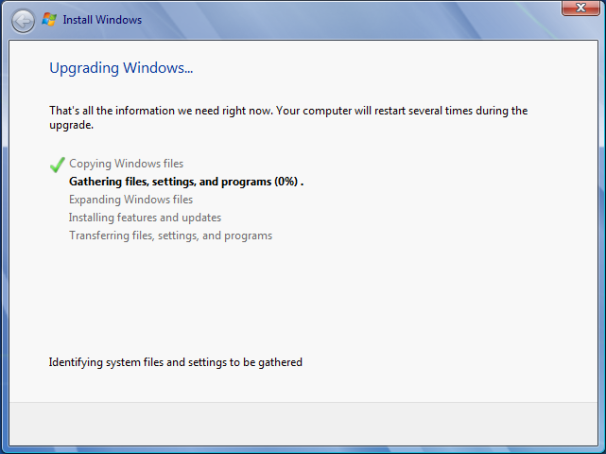 Upgrading Windows 7