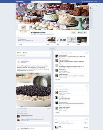 A bakery uses Timeline to show off its treats.