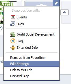 Here's where you edit the apps boxes.