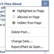 Check the Activity Log for what's posted on your page.