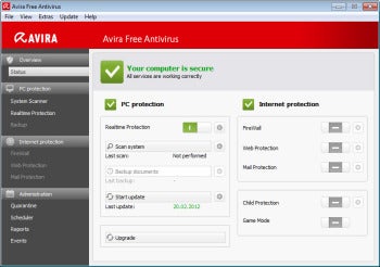 avira screen