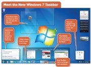 The new Windows Taskbar; click for full-size image.