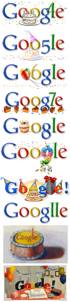 Google Birthday Doodles